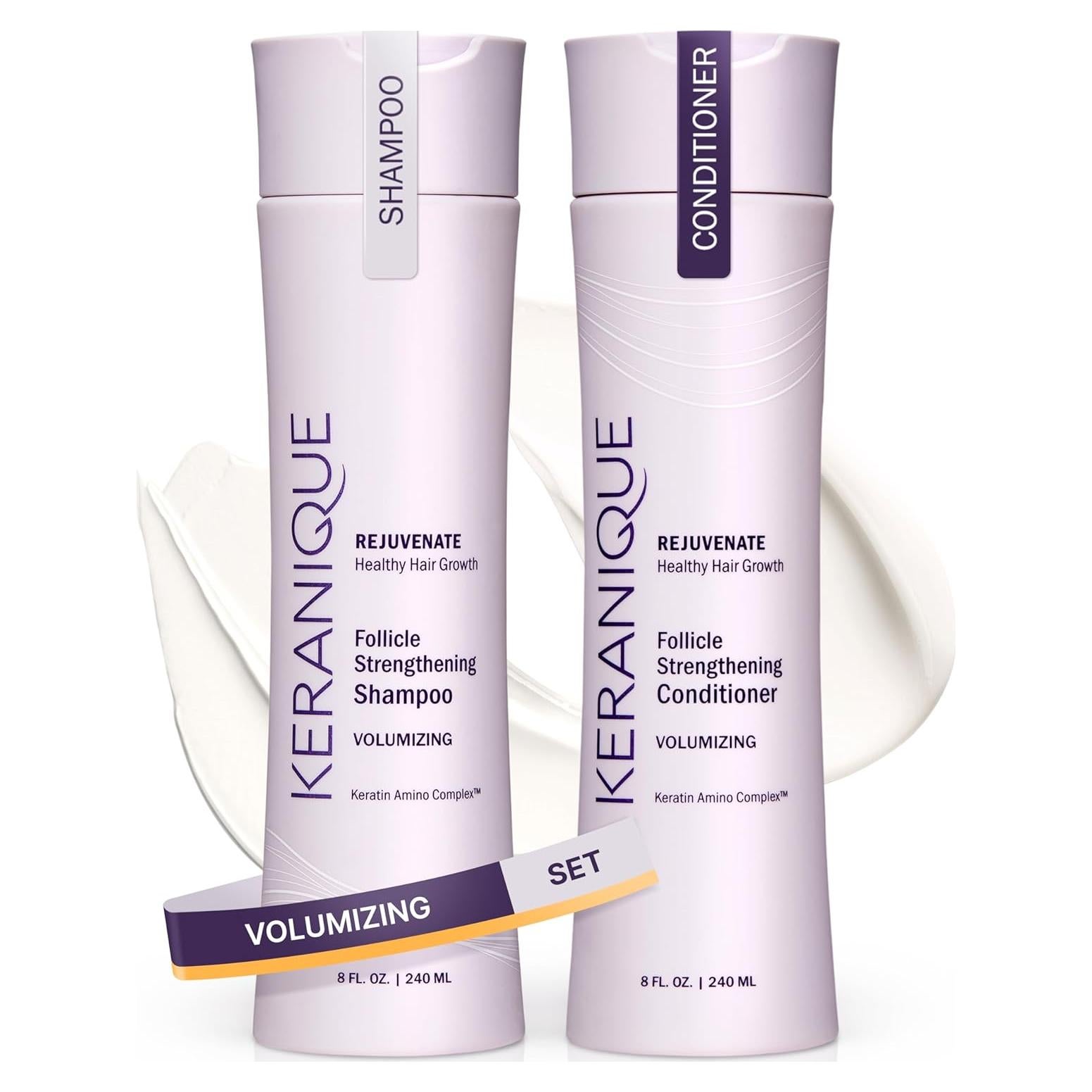 Conjunto Champú y Acondicionador Voluminizador Keranique 236ml