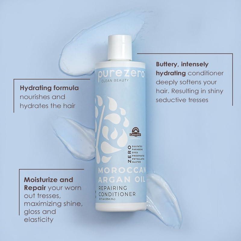 Conjunto Champú y Acondicionador Purezero Aceite de Argán 710ml