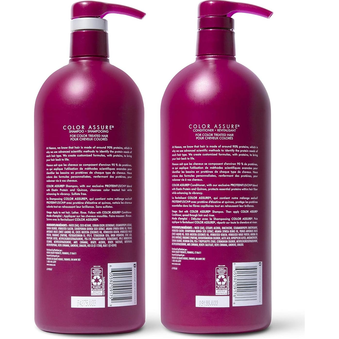 Champú y Acondicionador Nexxus Color Assure 957 ml para Cabello Coloreado
