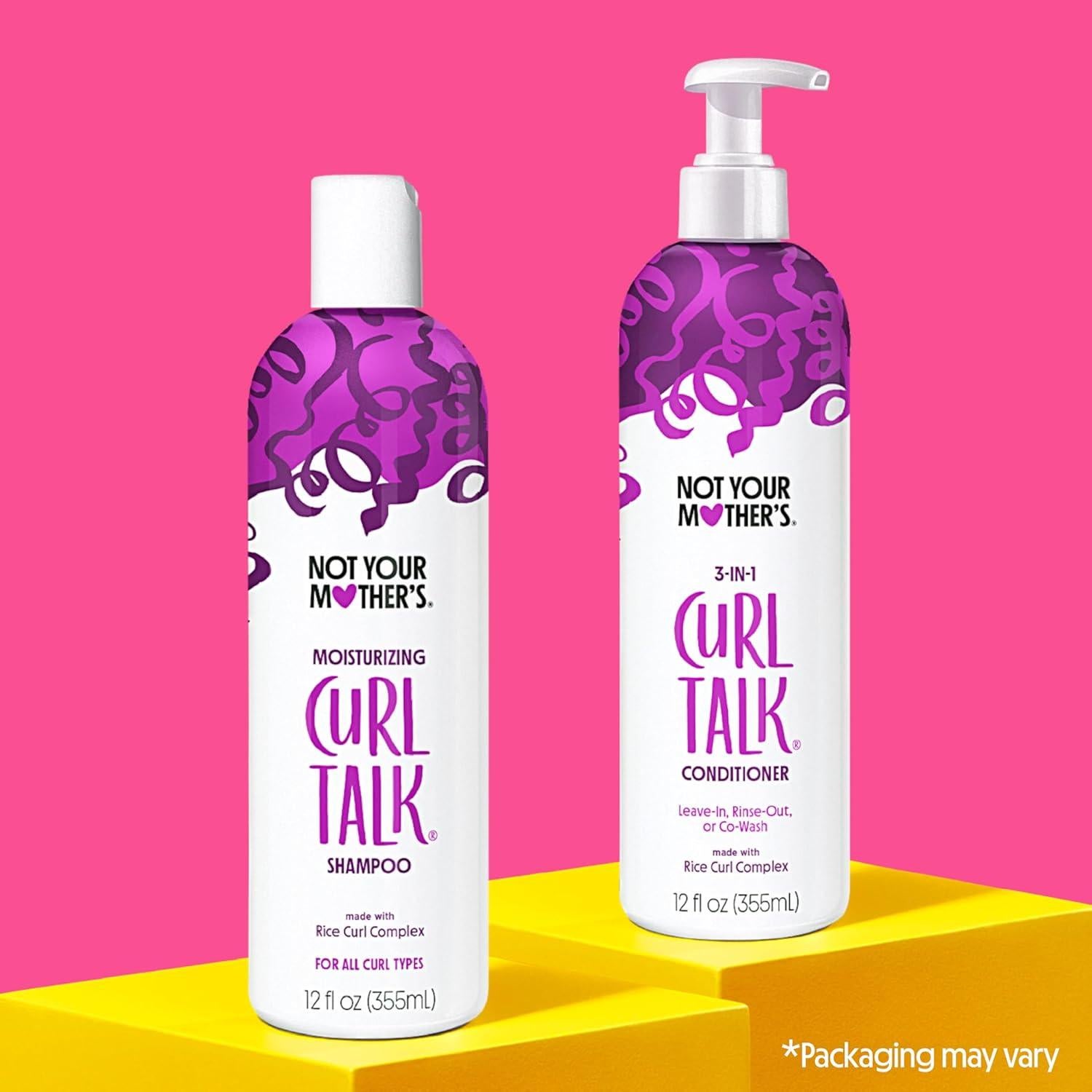 Champú y Acondicionador Not Your Mother's Curl Talk 2x355ml - Control Frizz