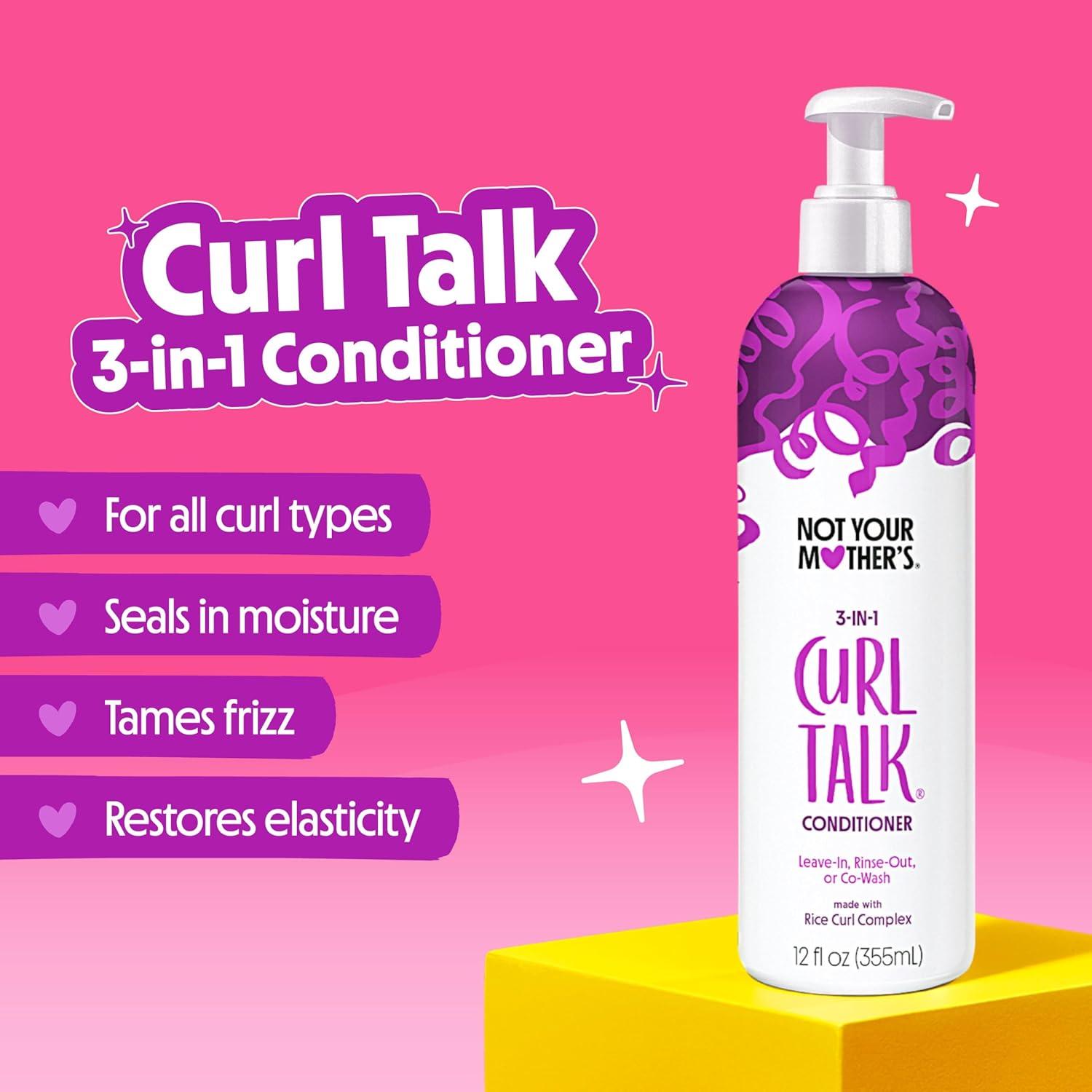 Champú y Acondicionador Not Your Mother's Curl Talk 2x355ml - Control Frizz