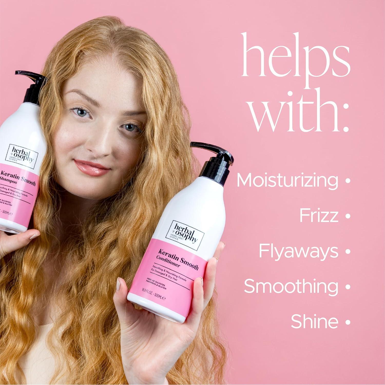 Conjunto Champú y Acondicionador Herbalosophy Queratina 2 x 500 ml