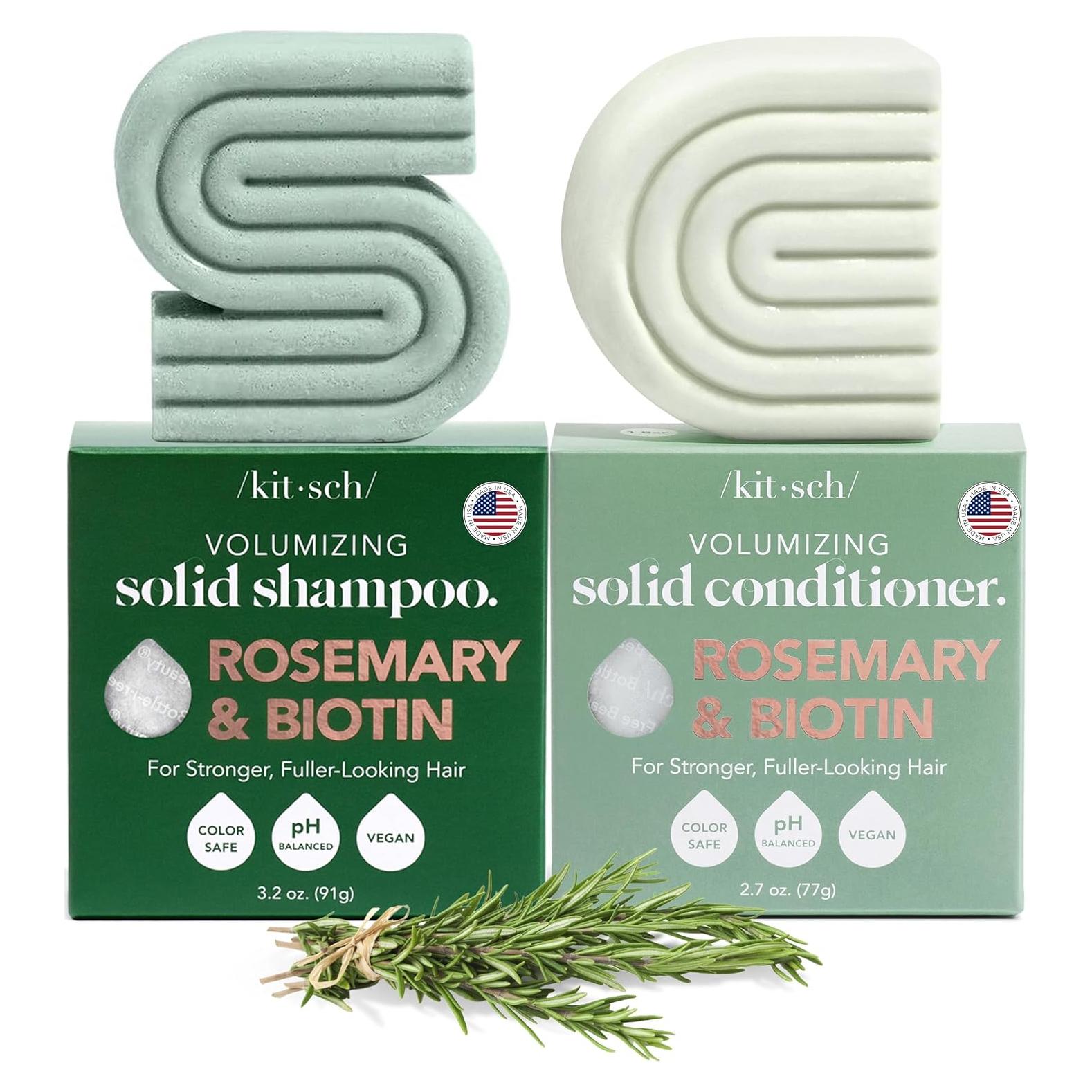 Champú y Acondicionador en Barra Kitsch Romero y Biotina 190g