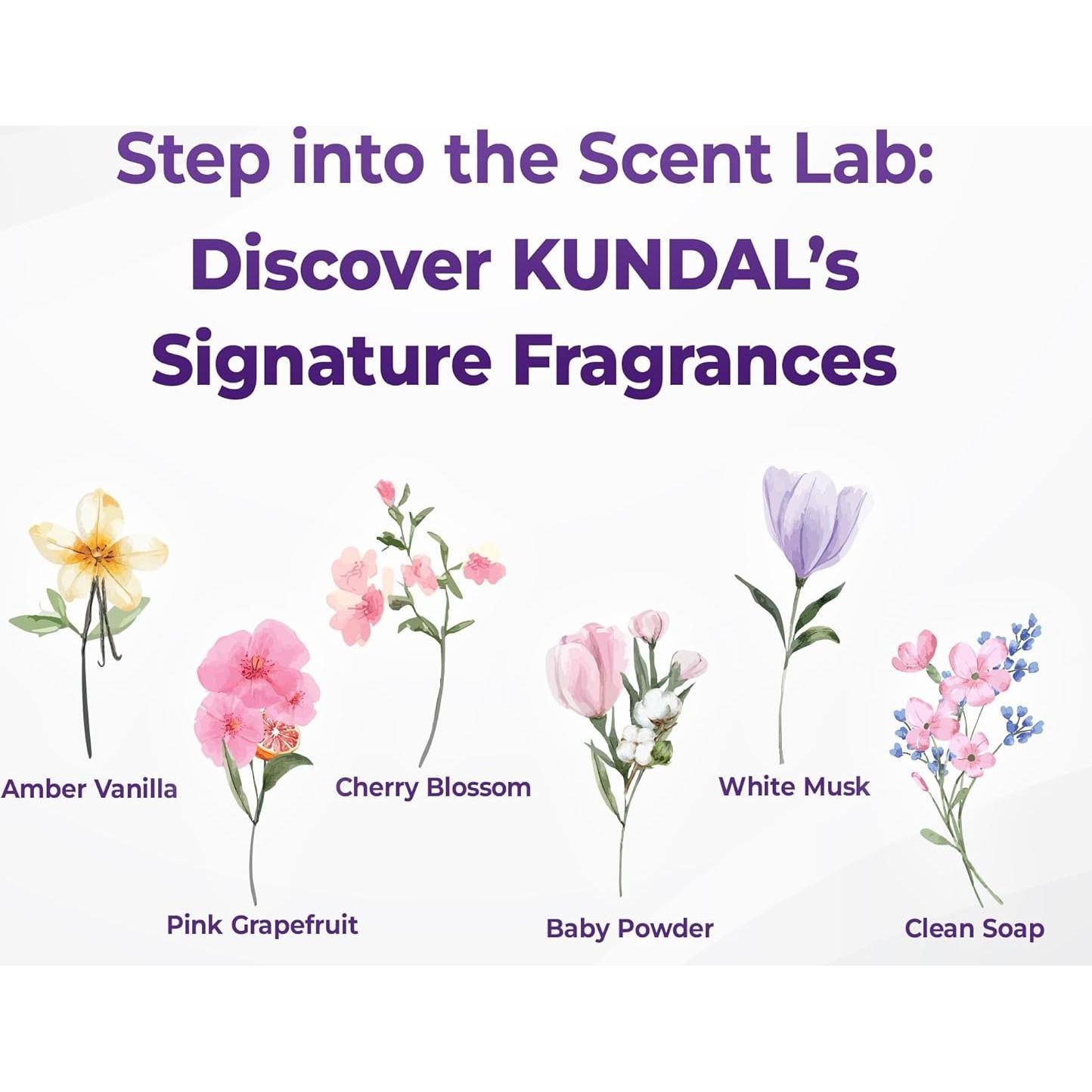 KUNDAL Set Champú y Acondicionador Almizcle Blanco 500ml