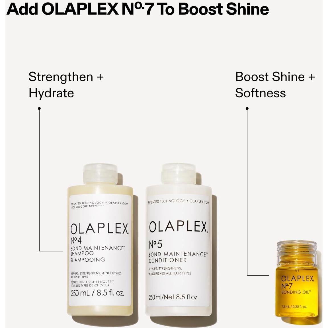 Kit de Lavado y Brillo Olaplex No. 4 y 5, Champú y Acondicionador