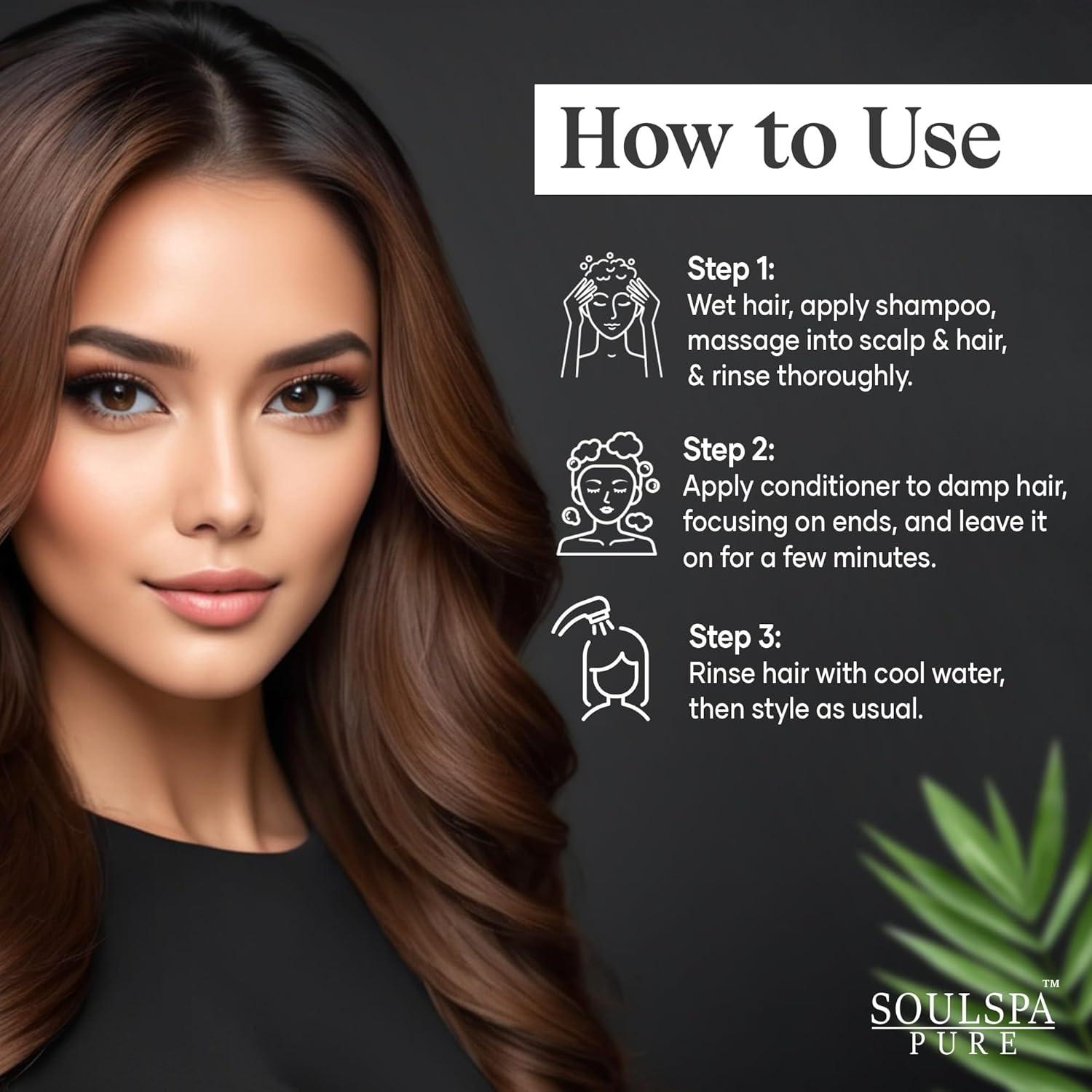 Conjunto Champú y Acondicionador Biotina SOULSPA 473 ml