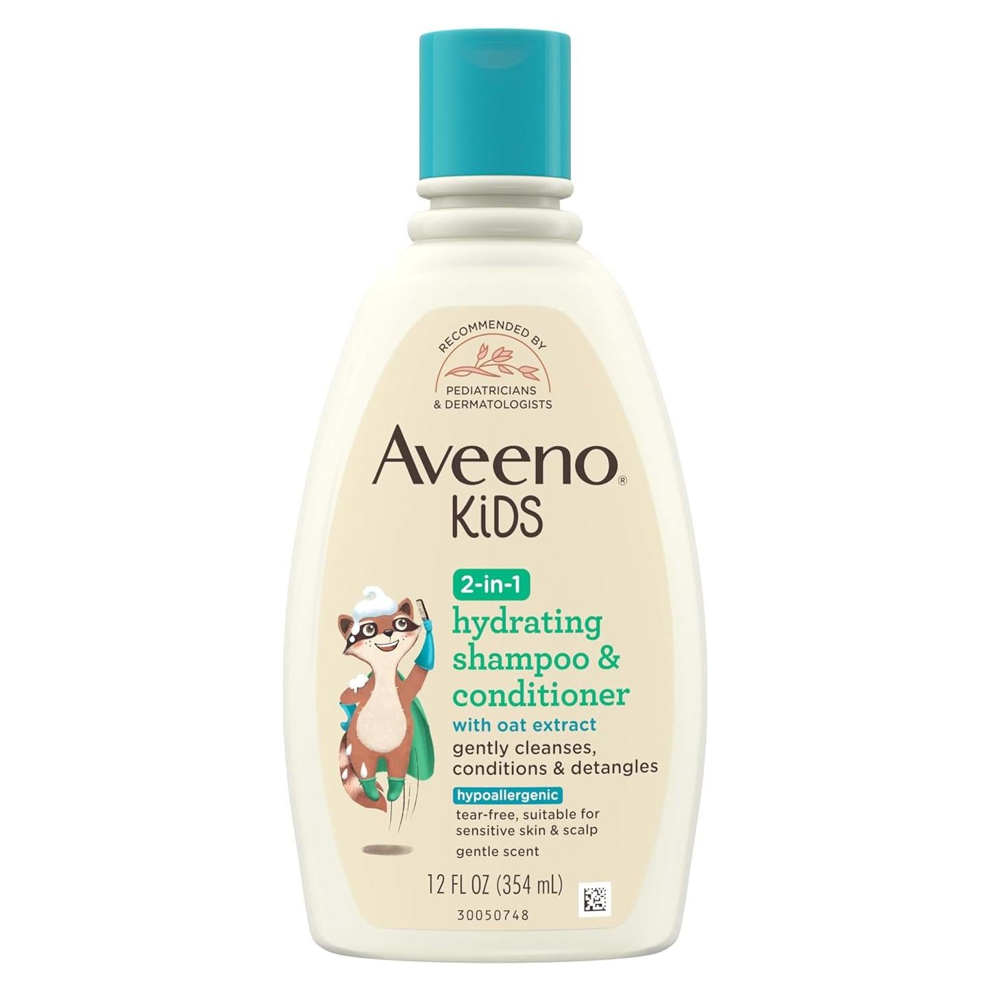 Aveeno Niños Champú y Acondicionador 2-en-1 354 ml Hipoalergénico