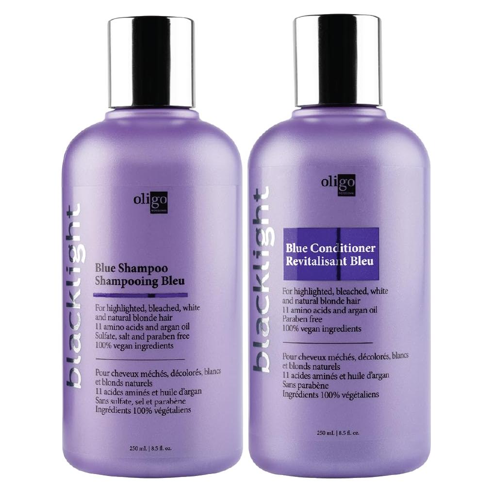 Champú y Acondicionador Oligo Blacklight Blue 240ml - Vegano