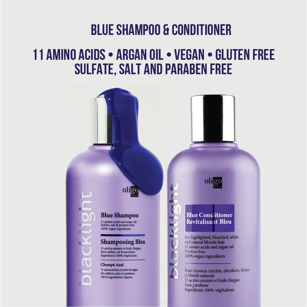 Champú y Acondicionador Oligo Blacklight Blue 240ml - Vegano
