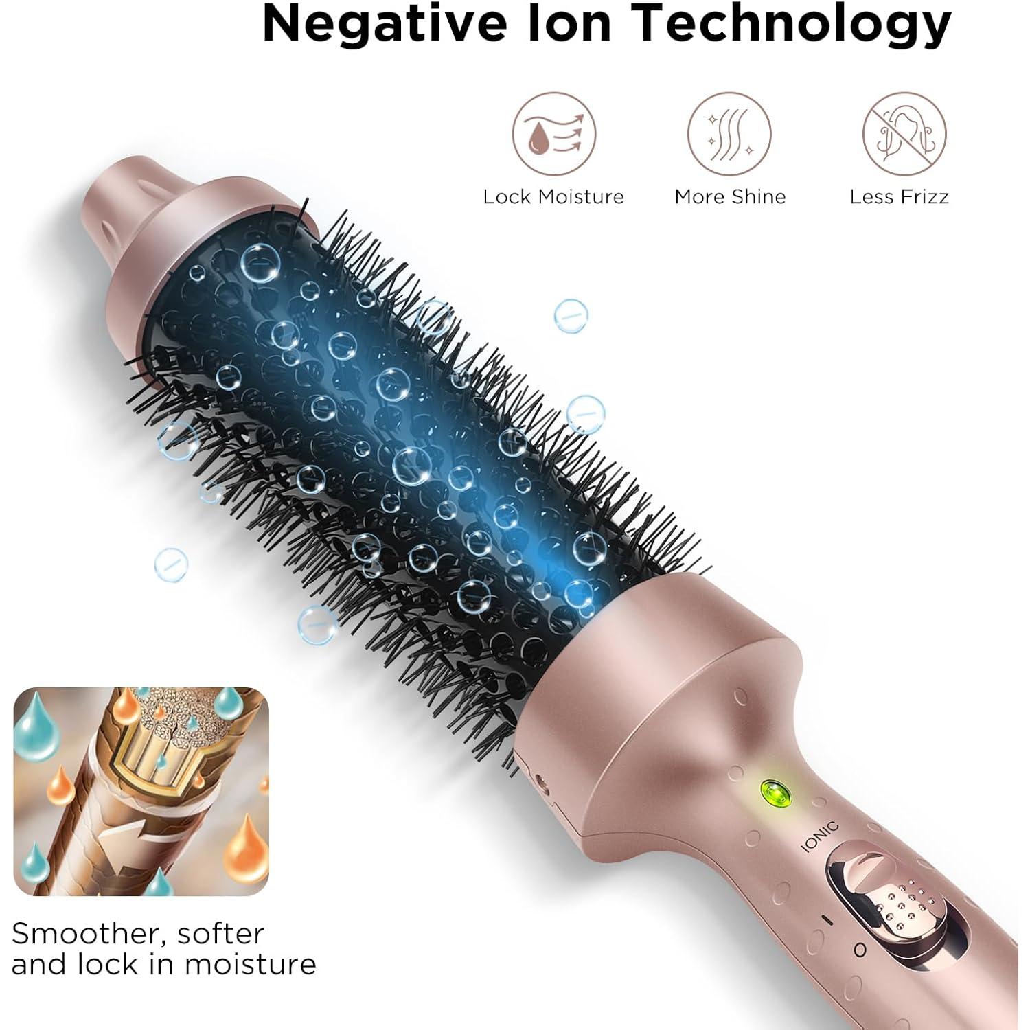 Cepillo Rizado Térmico Aima Beauty 40mm Cerámica Dorado