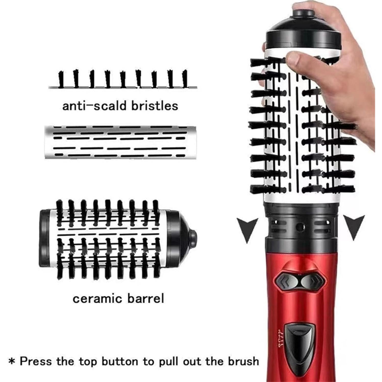 Estilizador de aire caliente 3 en 1 Vimoocla 1000W Rojo