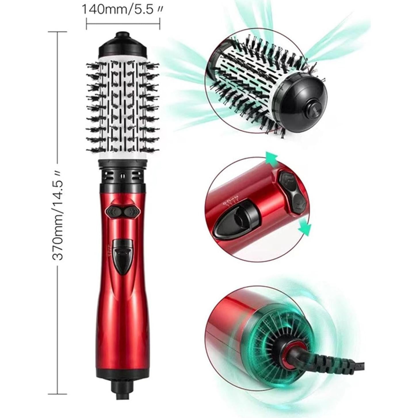 Estilizador de aire caliente 3 en 1 Vimoocla 1000W Rojo