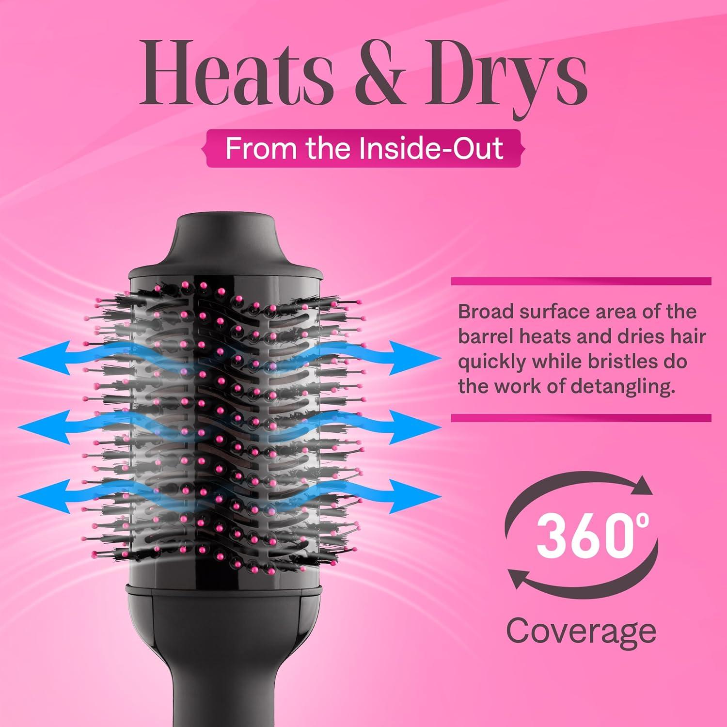 Cepillo Secador 4 en 1 Asani - Alisador, Rizador y Peine 1200W