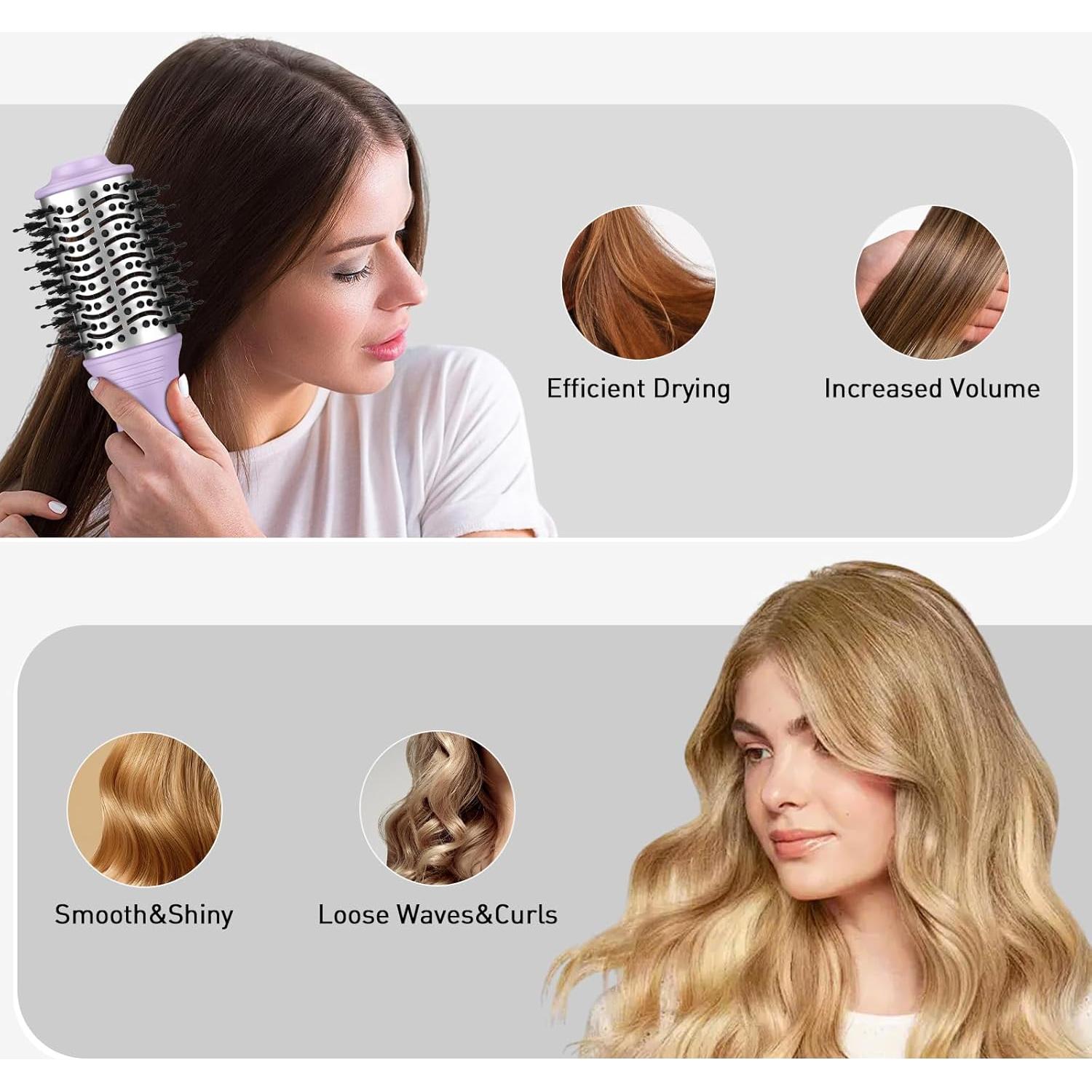 Cepillo Secador Tome Mini 2" Doble Voltaje 120-240V Púrpura