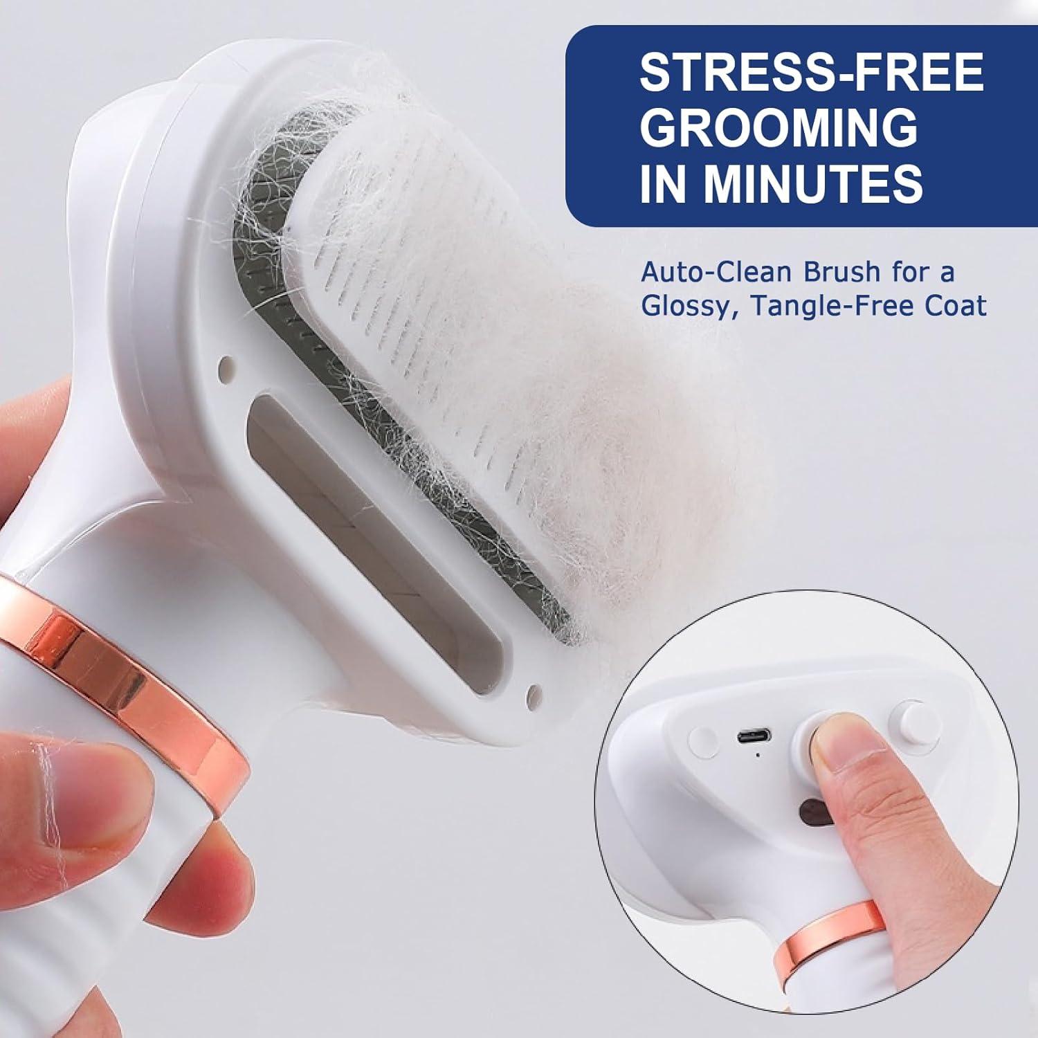 Cepillo Secador 3 en 1 para Mascotas POPET - Portátil, Ajustable