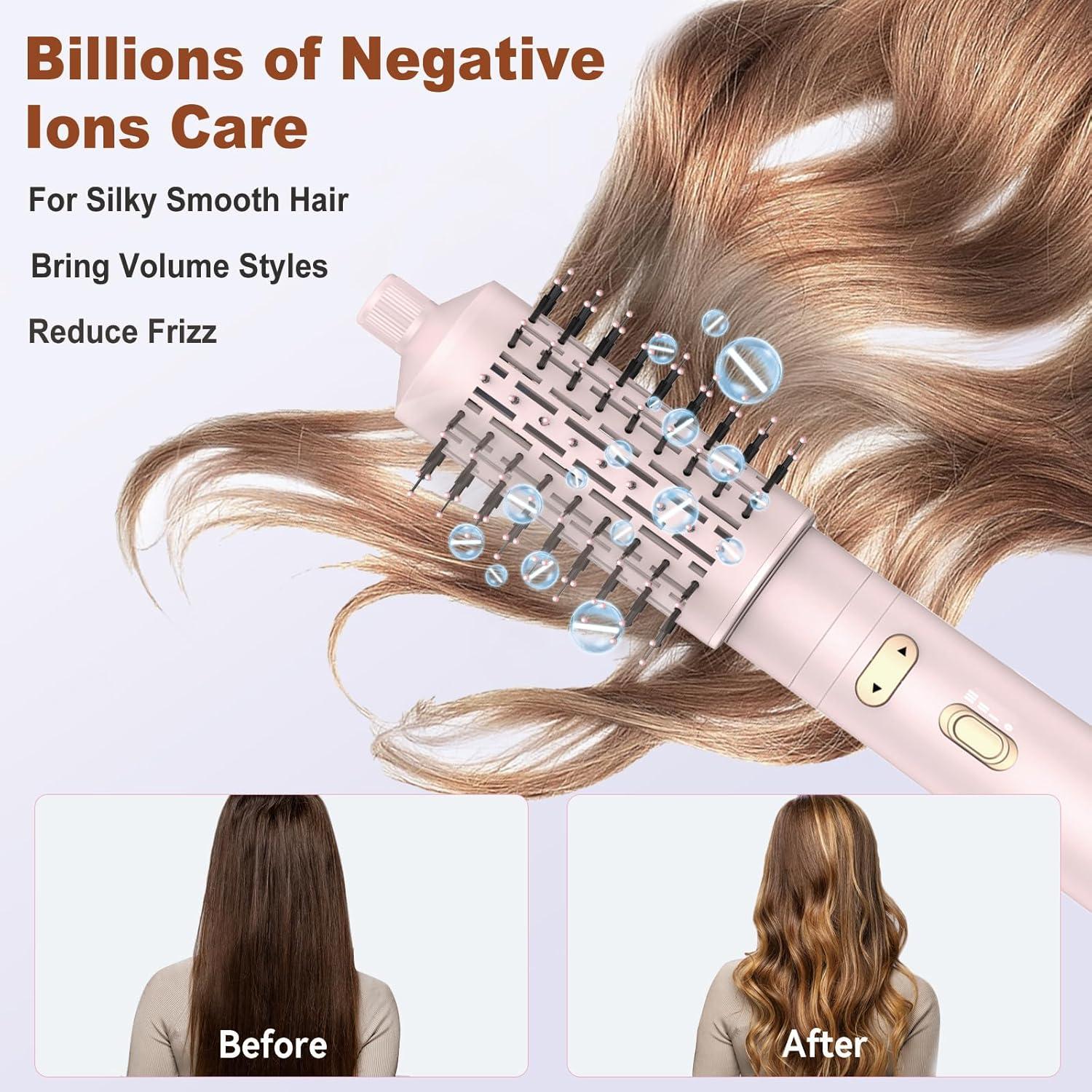 Cepillo Secador de Pelo Rotatorio Trylater 3 en 1 con 2 Cepillos