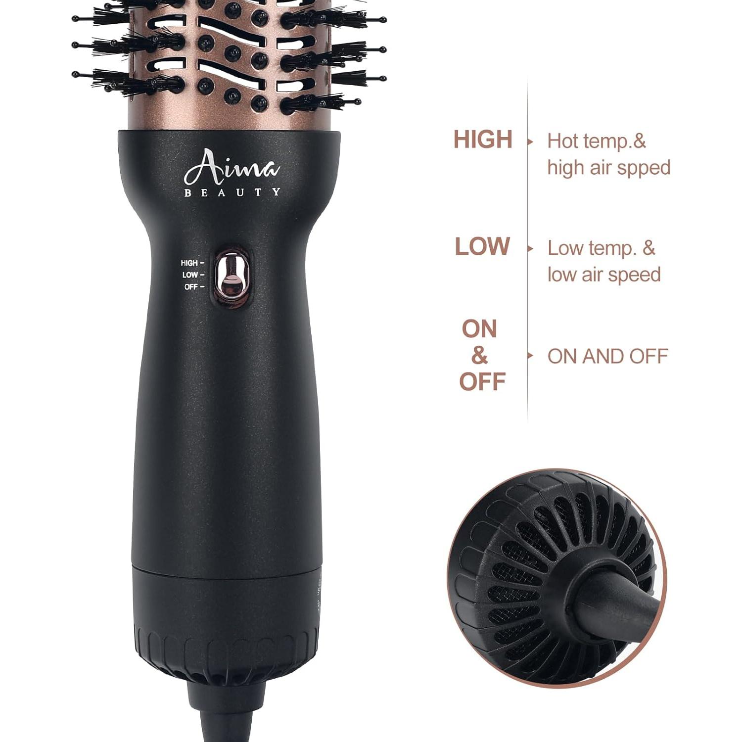 Cepillo Secador de Cabello Aima Beauty 4 en 1 Doble Voltaje