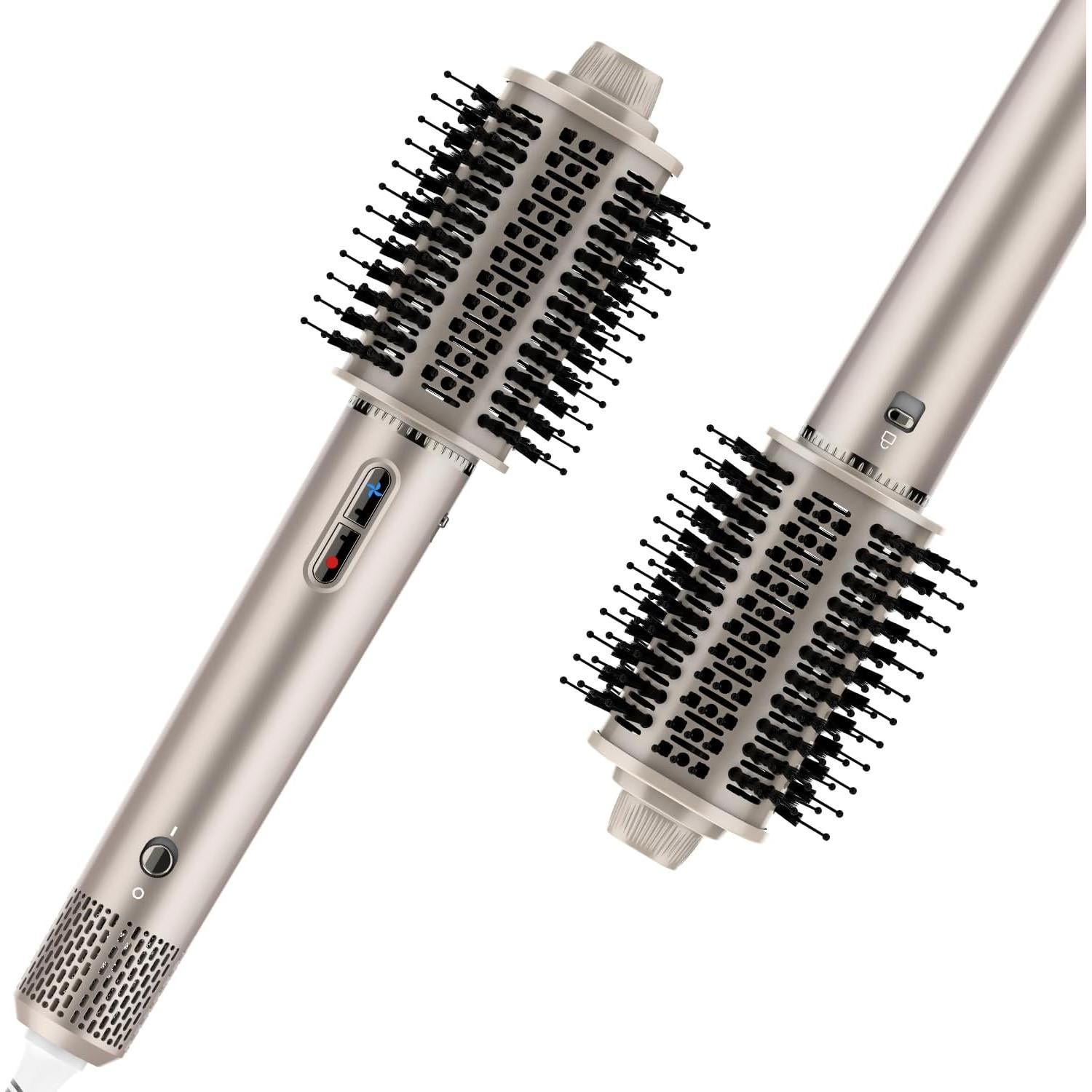 Cepillo Secador de Cabello Fentgo 1400W Dorado - Estilizador Ovalado