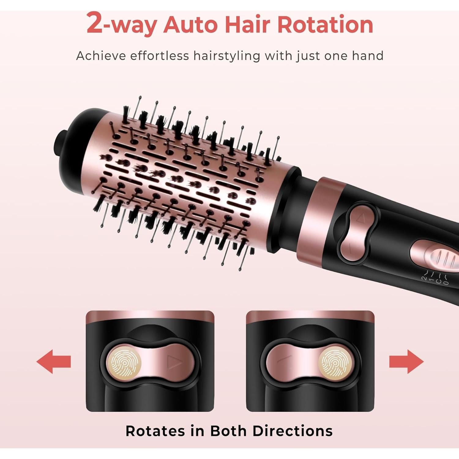 Cepillo Secador de Cabello OKWRAP 3 en 1 Iónico 5 y 8 cm