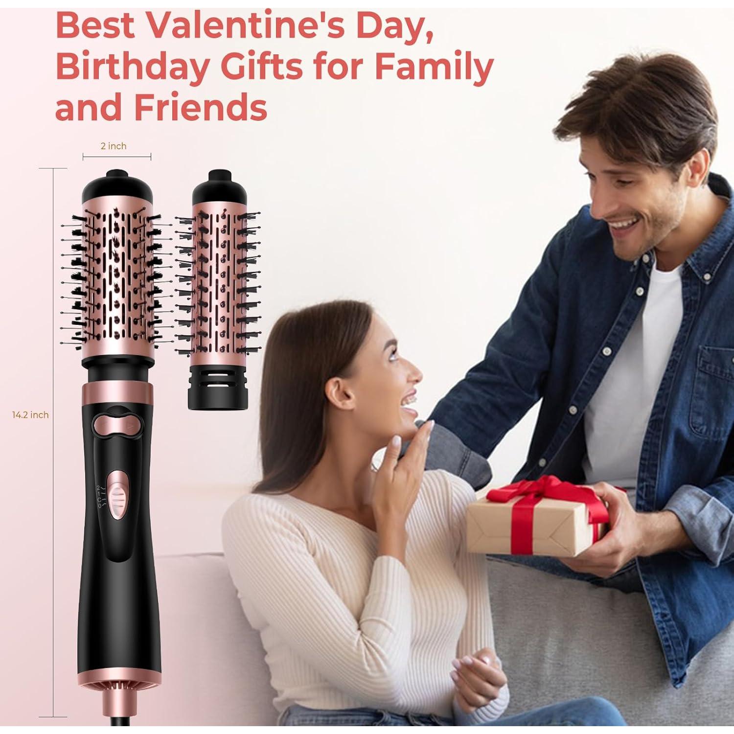 Cepillo Secador de Cabello OKWRAP 3 en 1 Iónico 5 y 8 cm