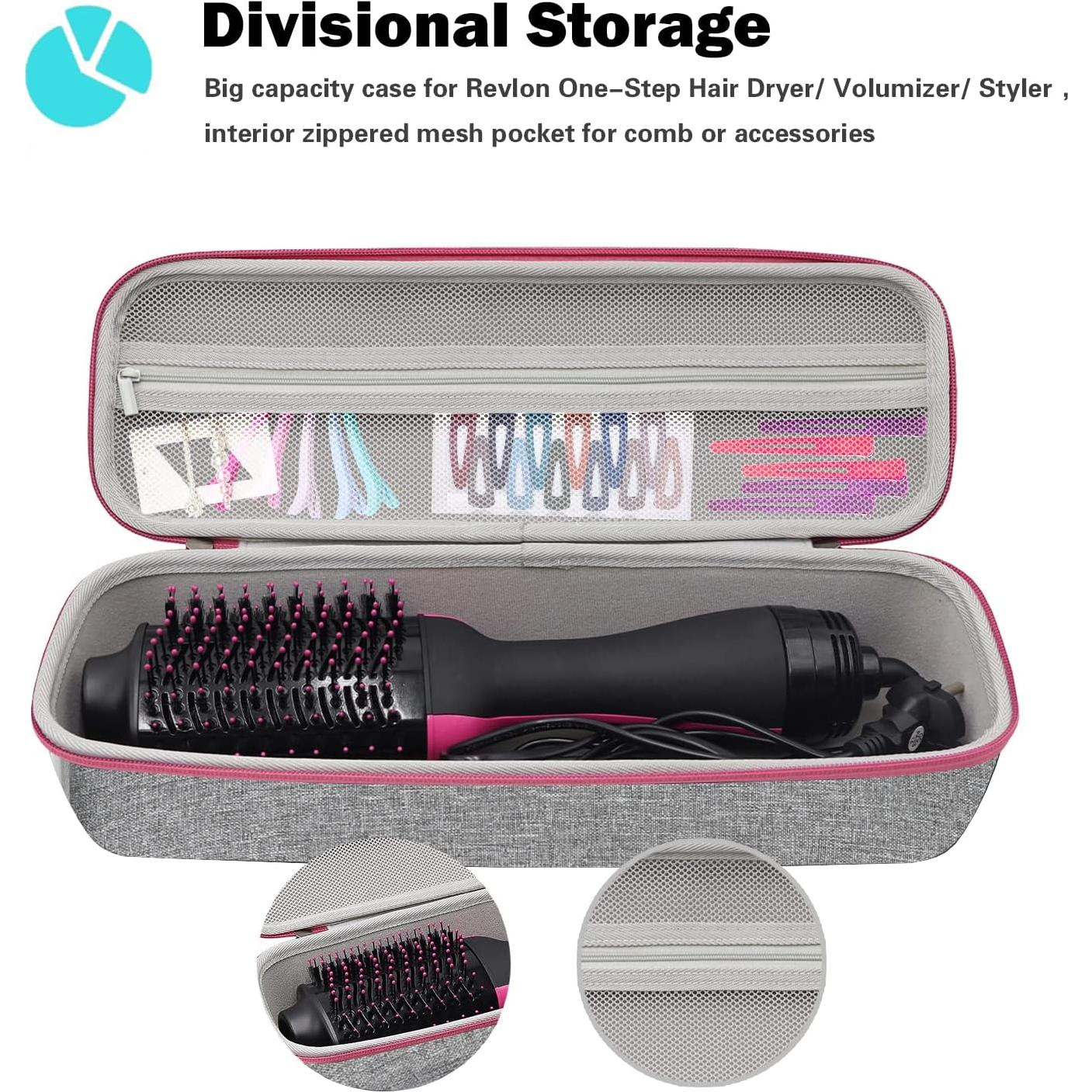 Funda Dura de Viaje ProCase para Secador Revlon One-Step - Gris