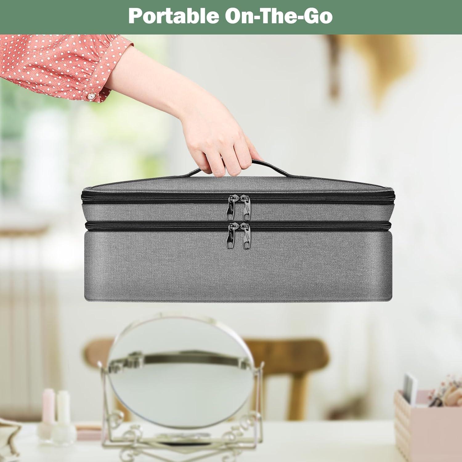 Funda de Viaje SITHON Doble Capa para Secador Revlon y Shark