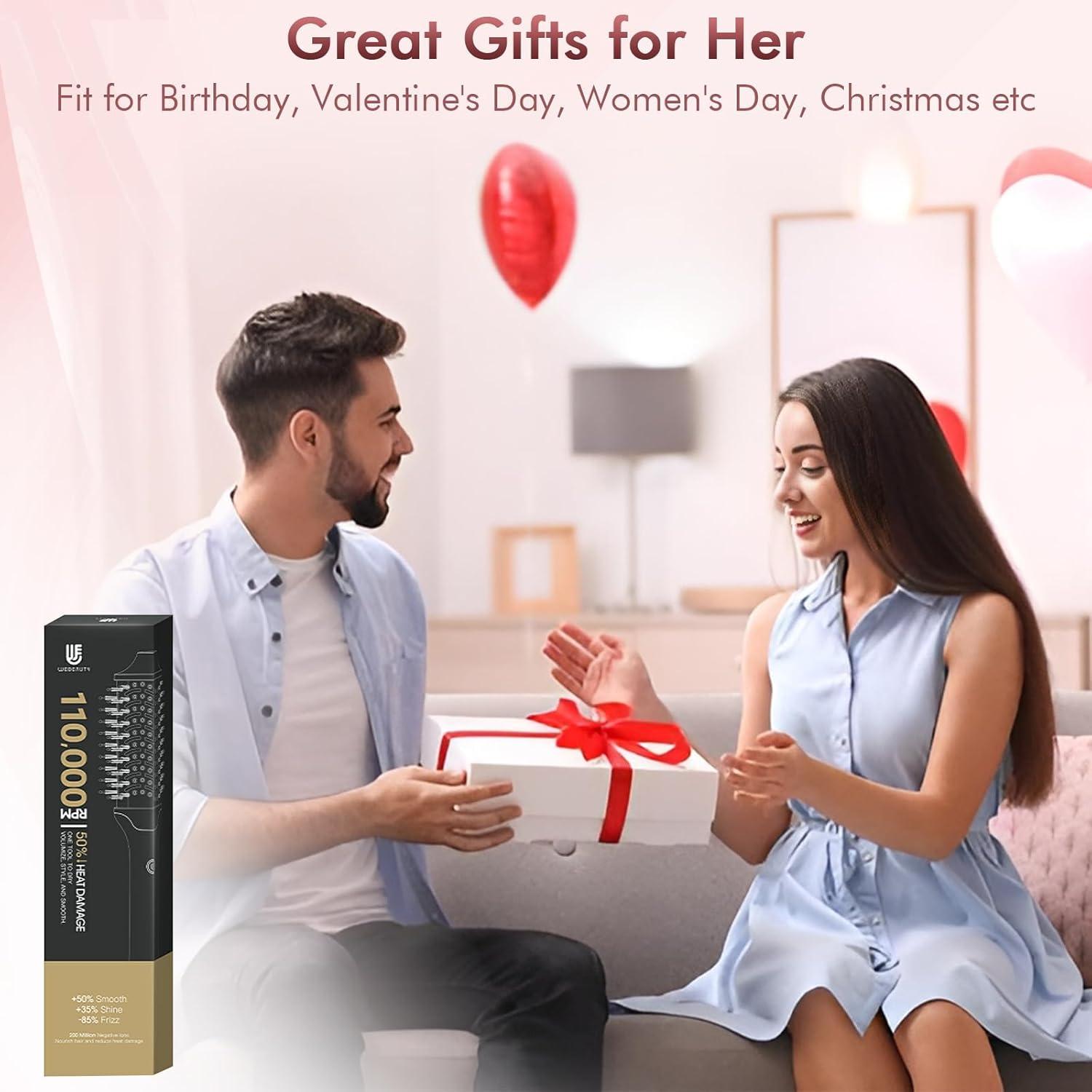 Cepillo Secador de Cabello WEBEAUTY 2 en 1 Dorado 110,000 RPM