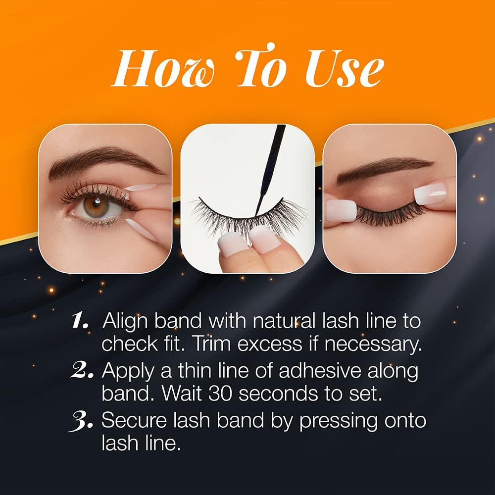 Pestañas Postizas Ardell Doble 207 - Volumen Doble, 4 Pares