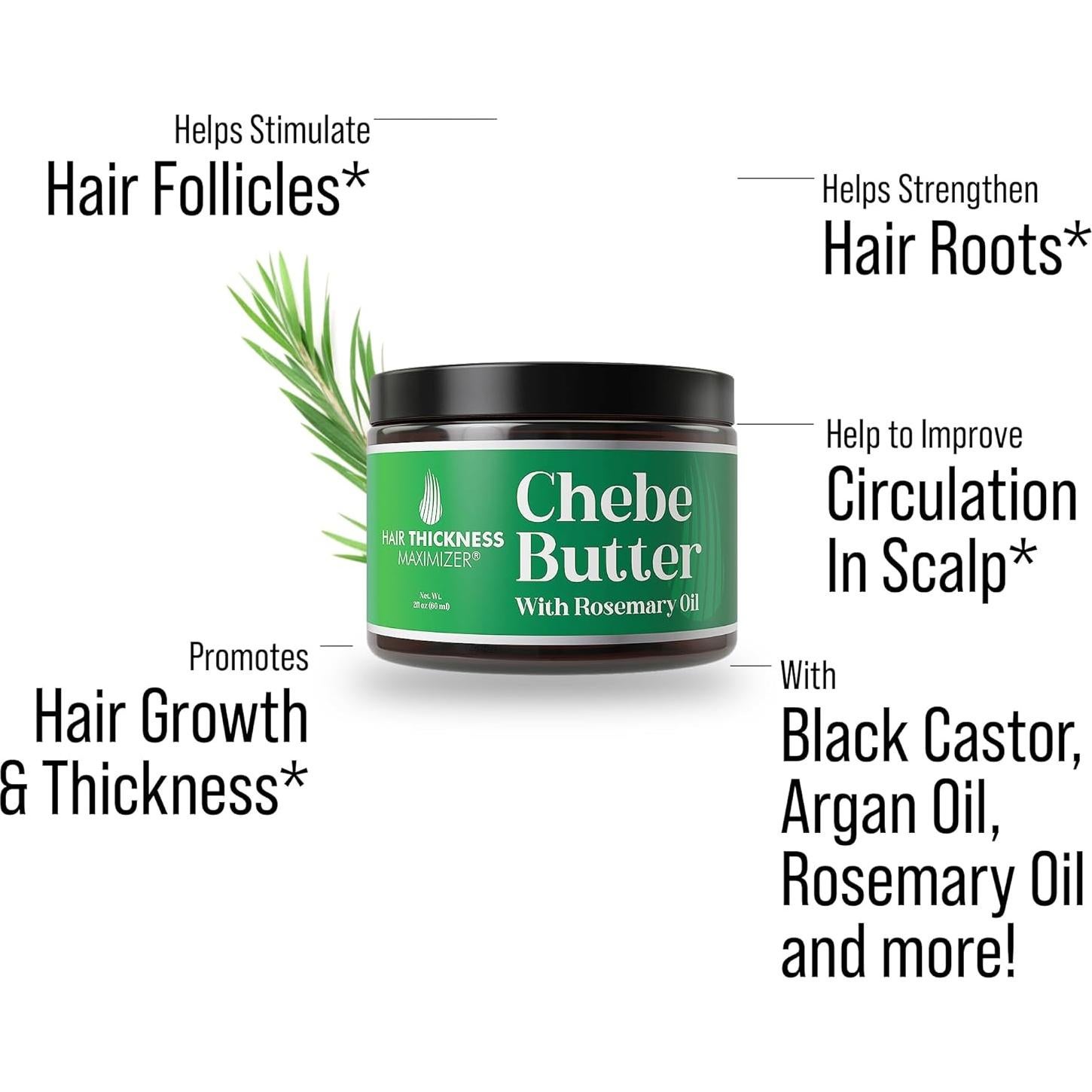 Mantequilla Capilar Chebe Hair Thickness 56.7g - Crecimiento e Hidratación