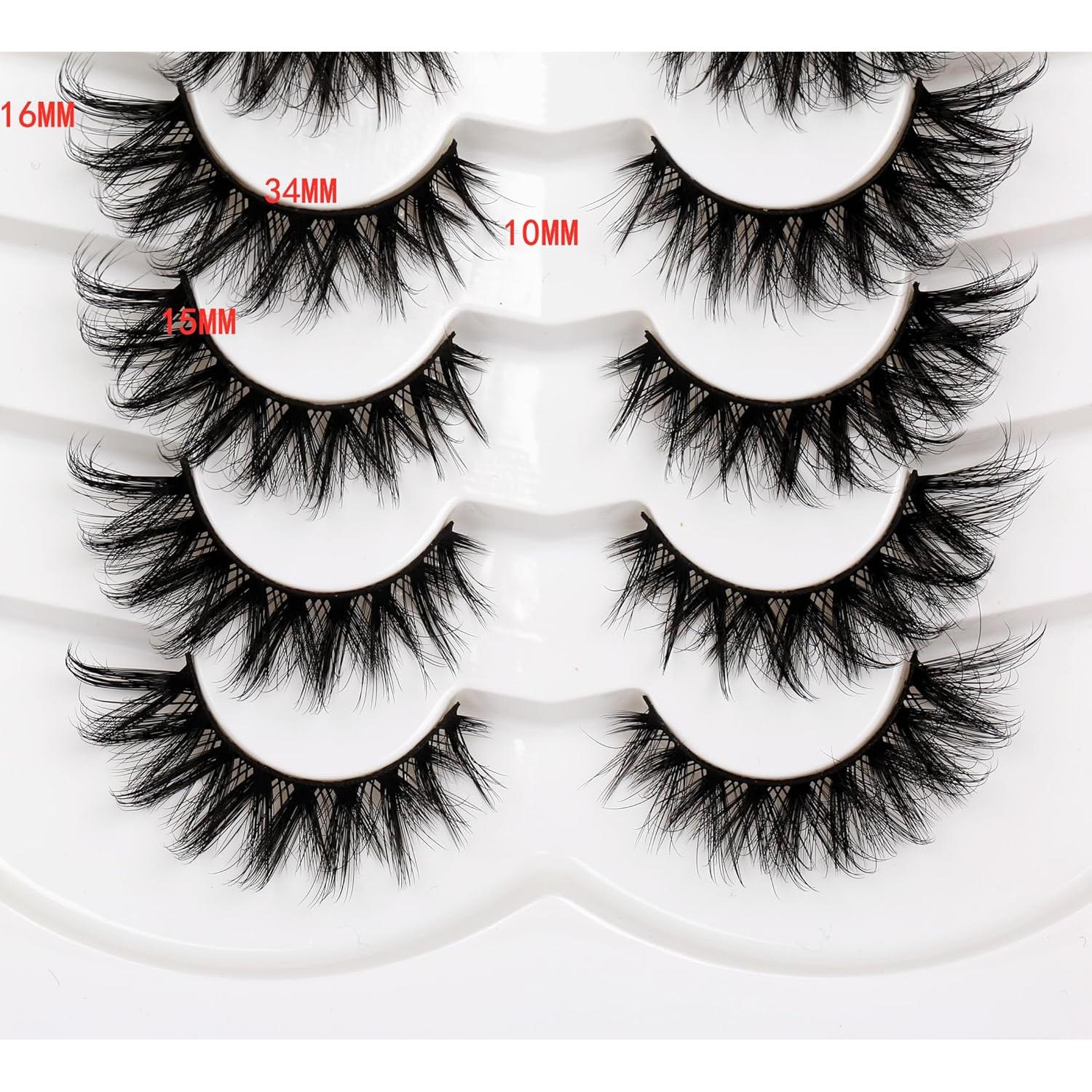 Pestañas Postizas Pooplunch 8D Ojo de Gato 7 Pares Veganas