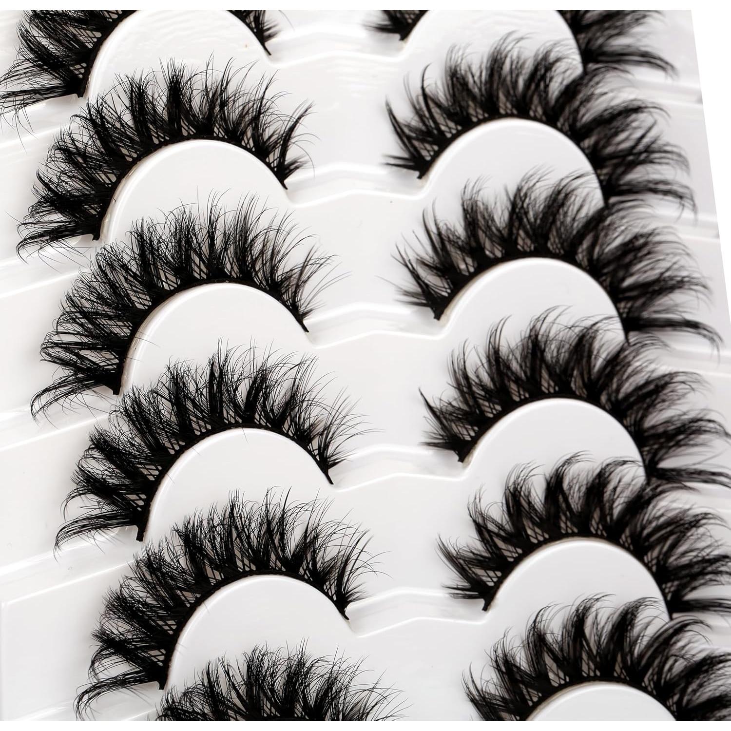 Pestañas Postizas Pooplunch 8D Ojo de Gato 7 Pares Veganas