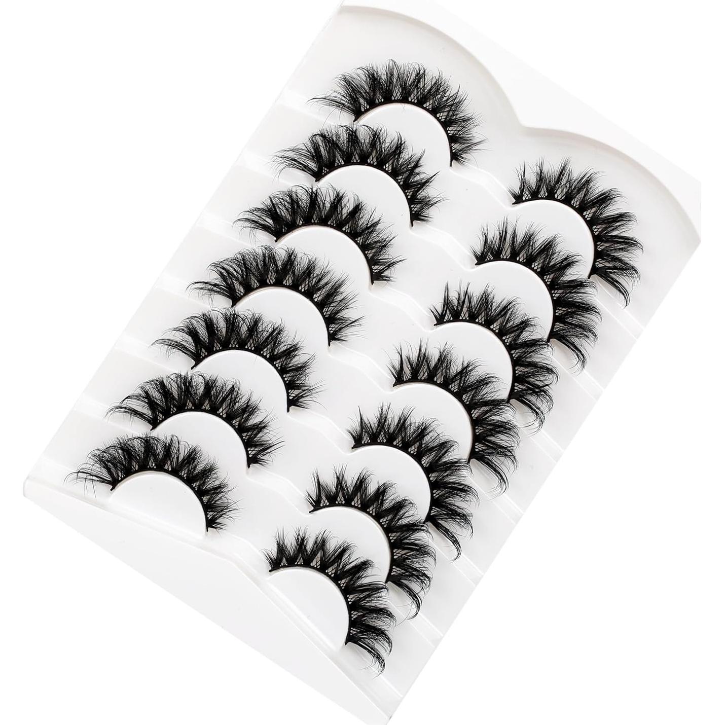 Pestañas Postizas Pooplunch 8D Ojo de Gato 7 Pares Veganas