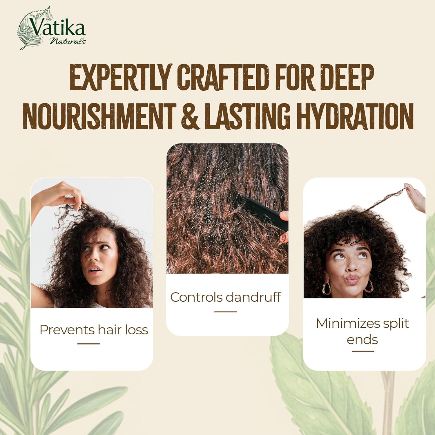 Aceite para el cabello Vatika Curls Romero Menta 100 ml - Nutre y previene caspa