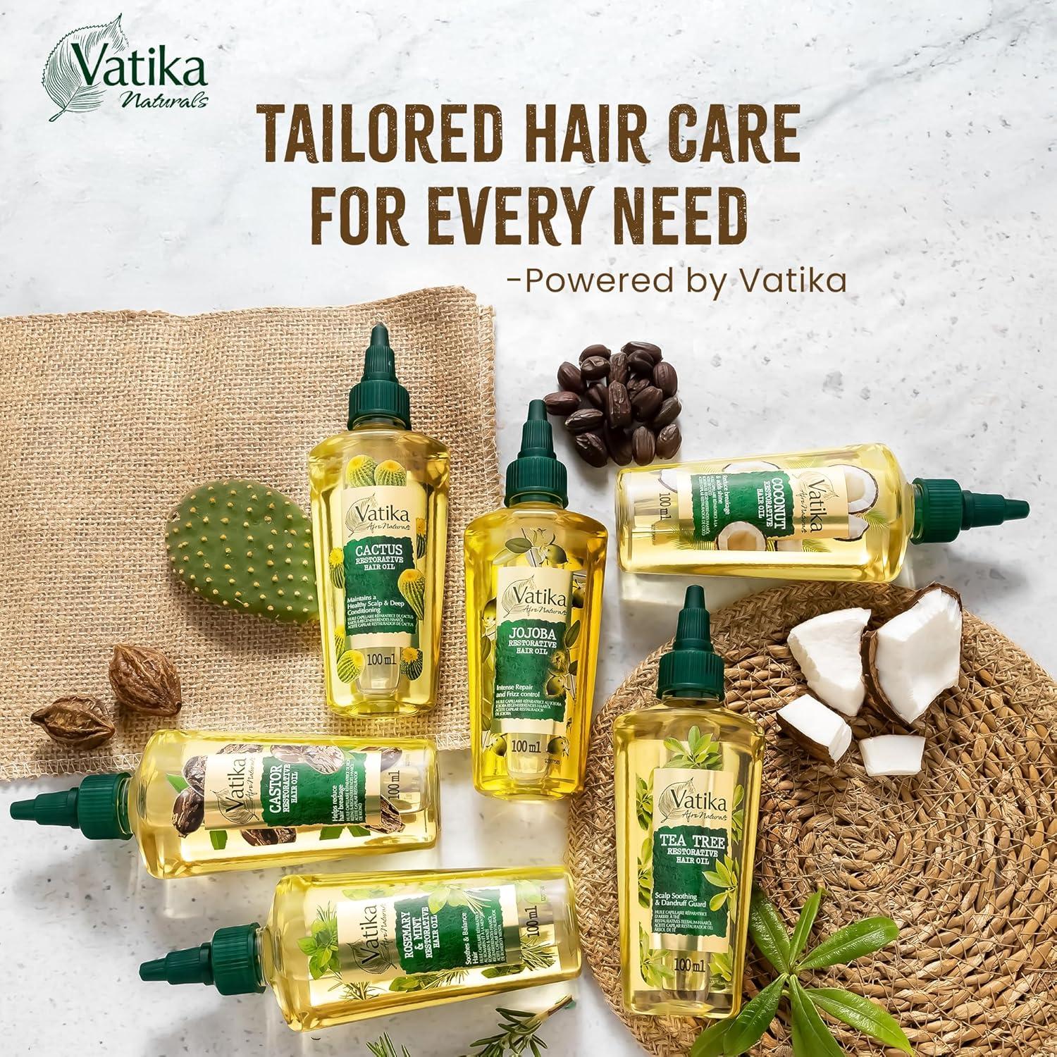 Aceite para el cabello Vatika Curls Romero Menta 100 ml - Nutre y previene caspa