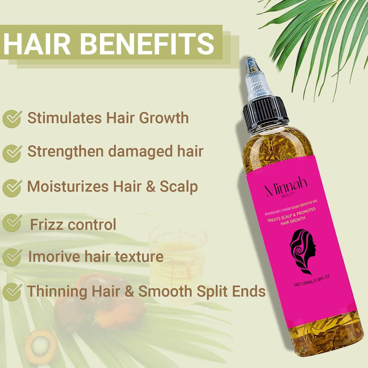 Aceite de Batana Minnah 4 en 1 para Crecimiento del Cabello 100g