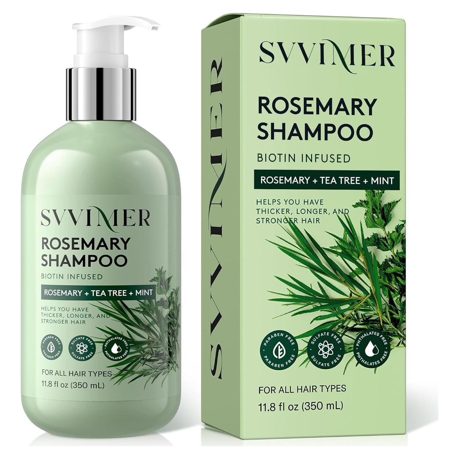 Champú Engrosante Svvimer 348 ml con Biotina y Romero