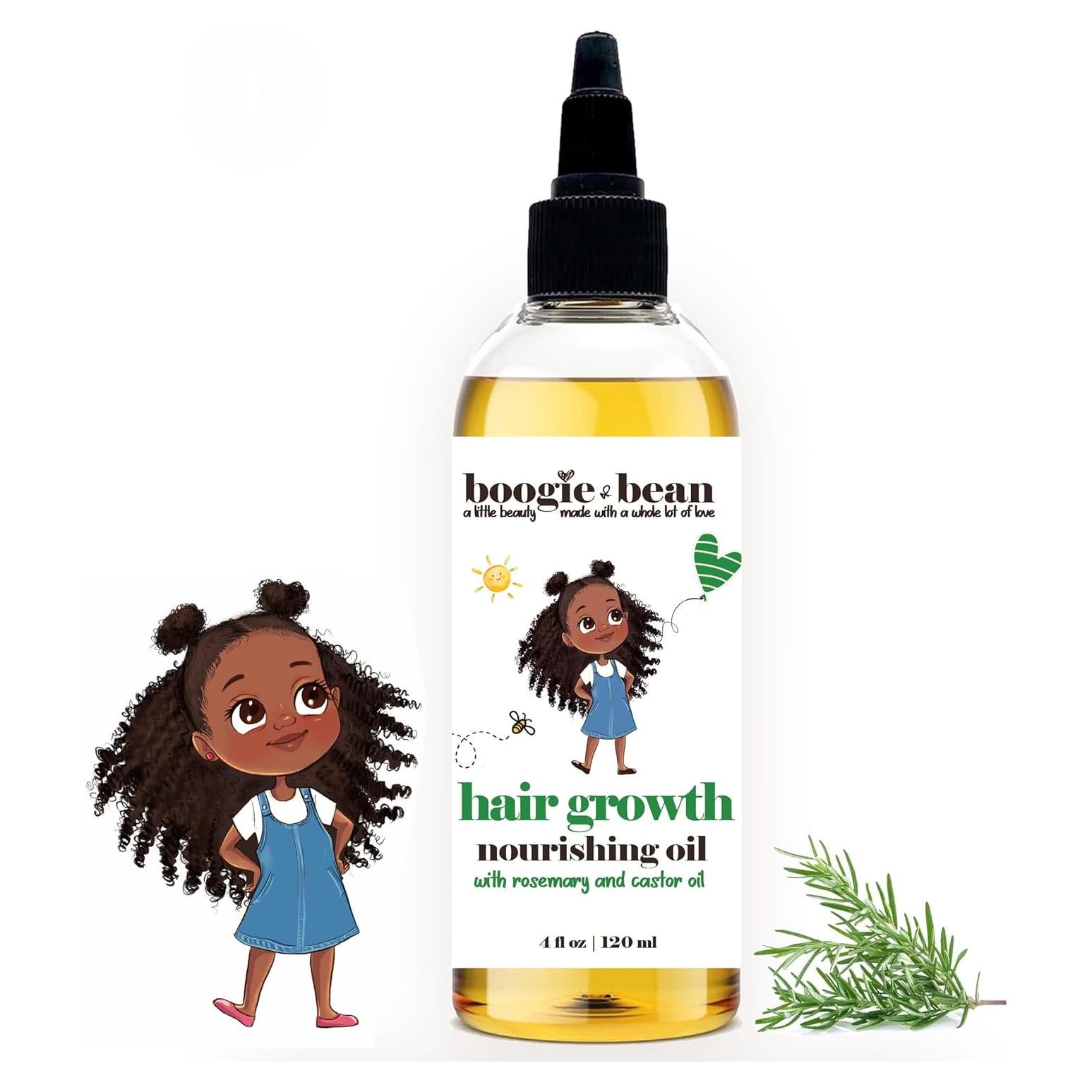 Aceite Natural para Crecimiento Cabello Niños Boogie and Bean 132g