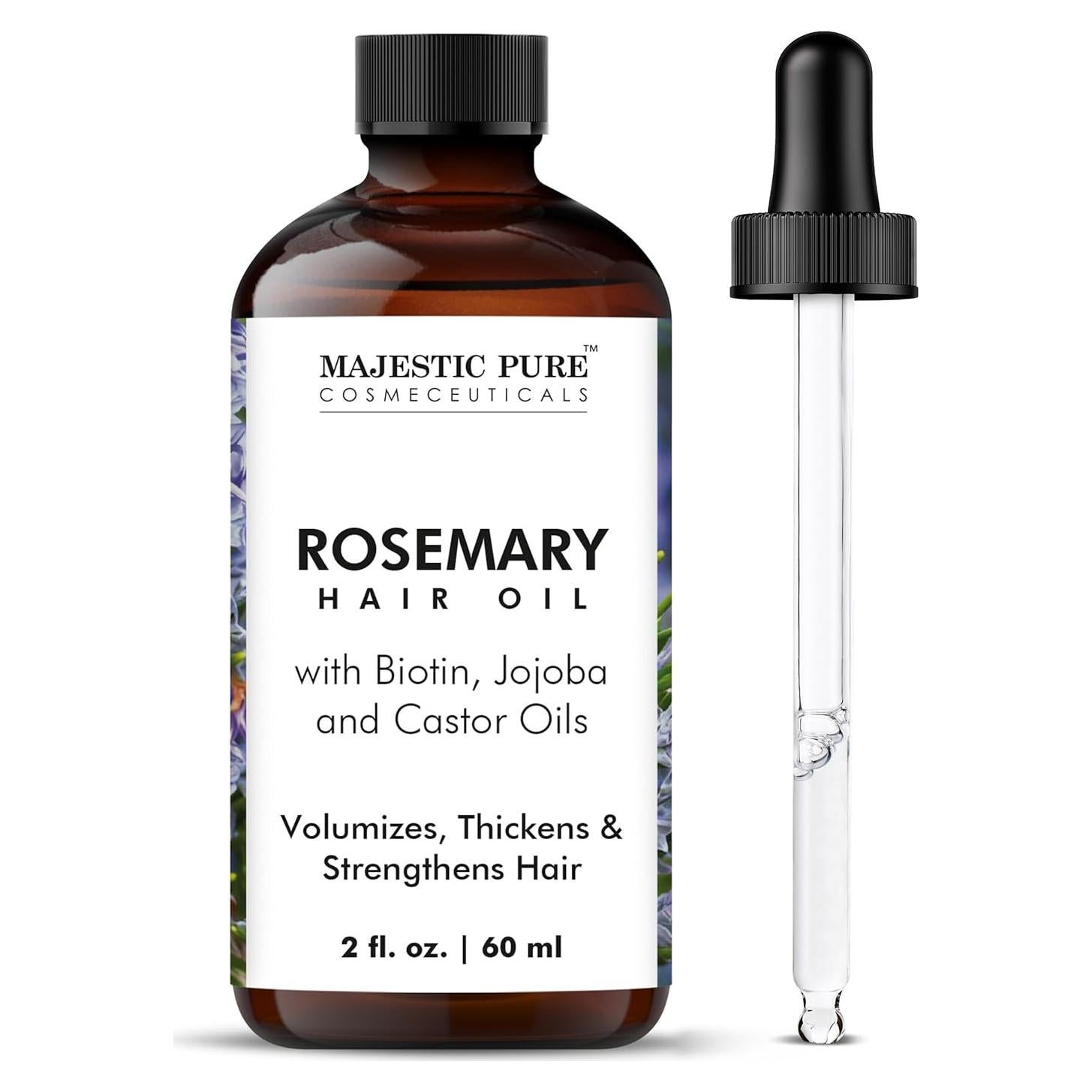 Aceite de Romero Puro Majestic Pure 59 ml - Fortalecedor y Nutritivo