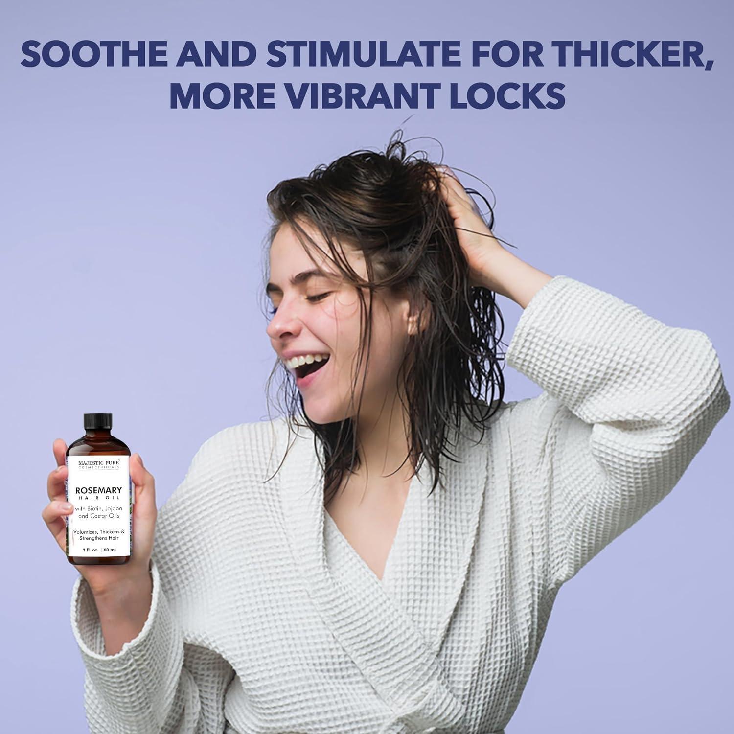 Aceite de Romero Puro Majestic Pure 59 ml - Fortalecedor y Nutritivo