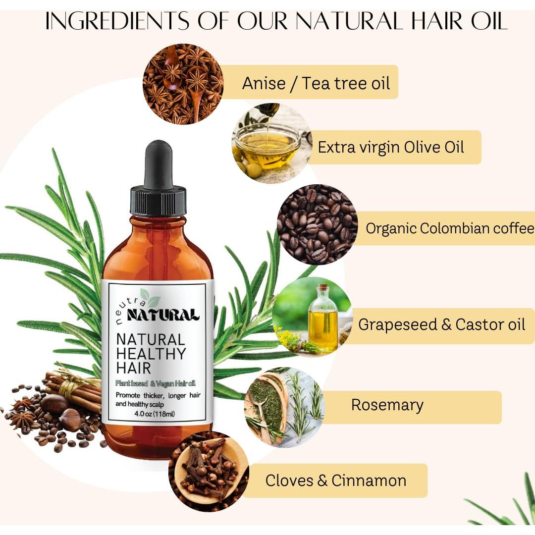 Aceite Capilar Natural Vegano Neutra Natural 118ml Hidratante