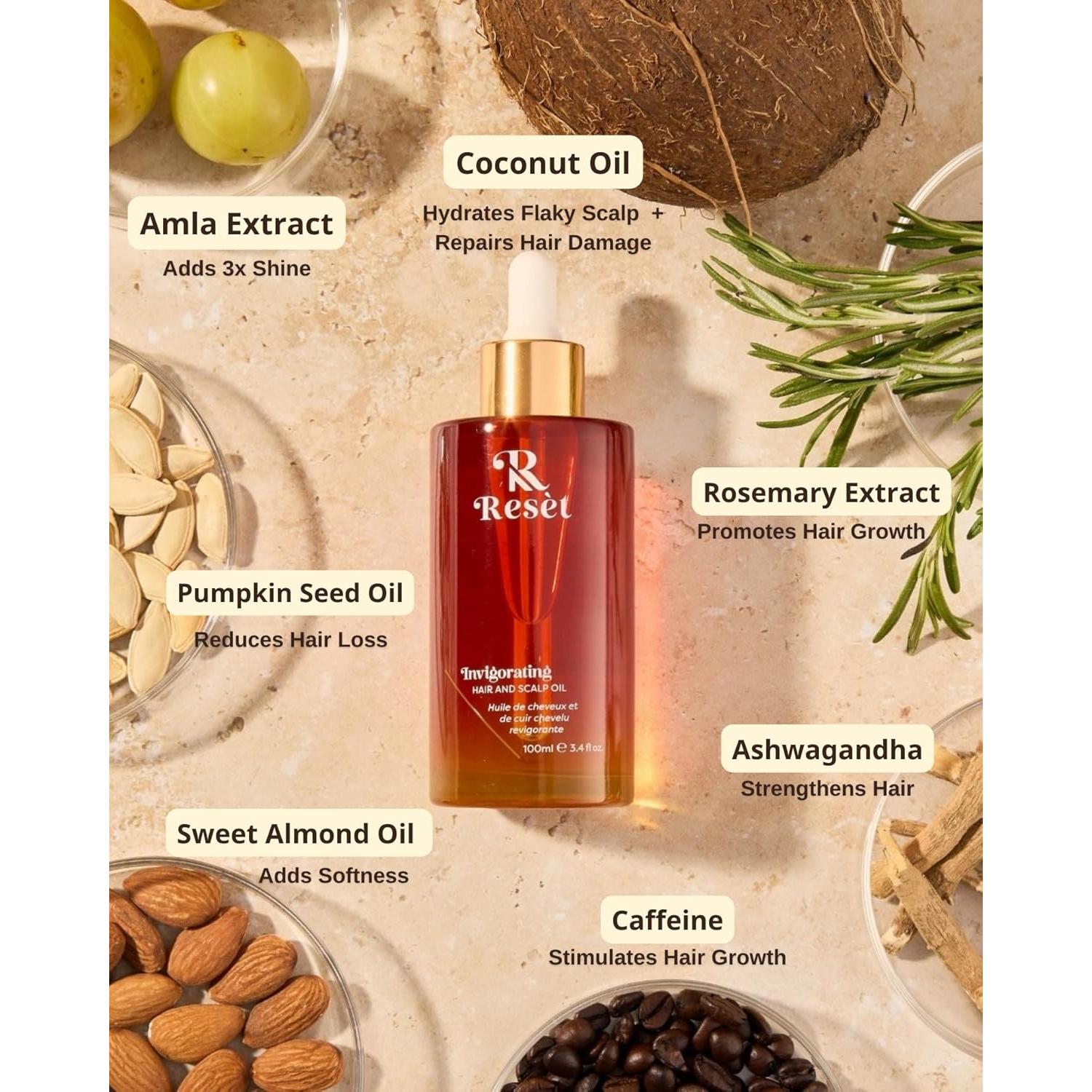 Aceite Natural para Crecimiento del Cabello Resèt 100 ml