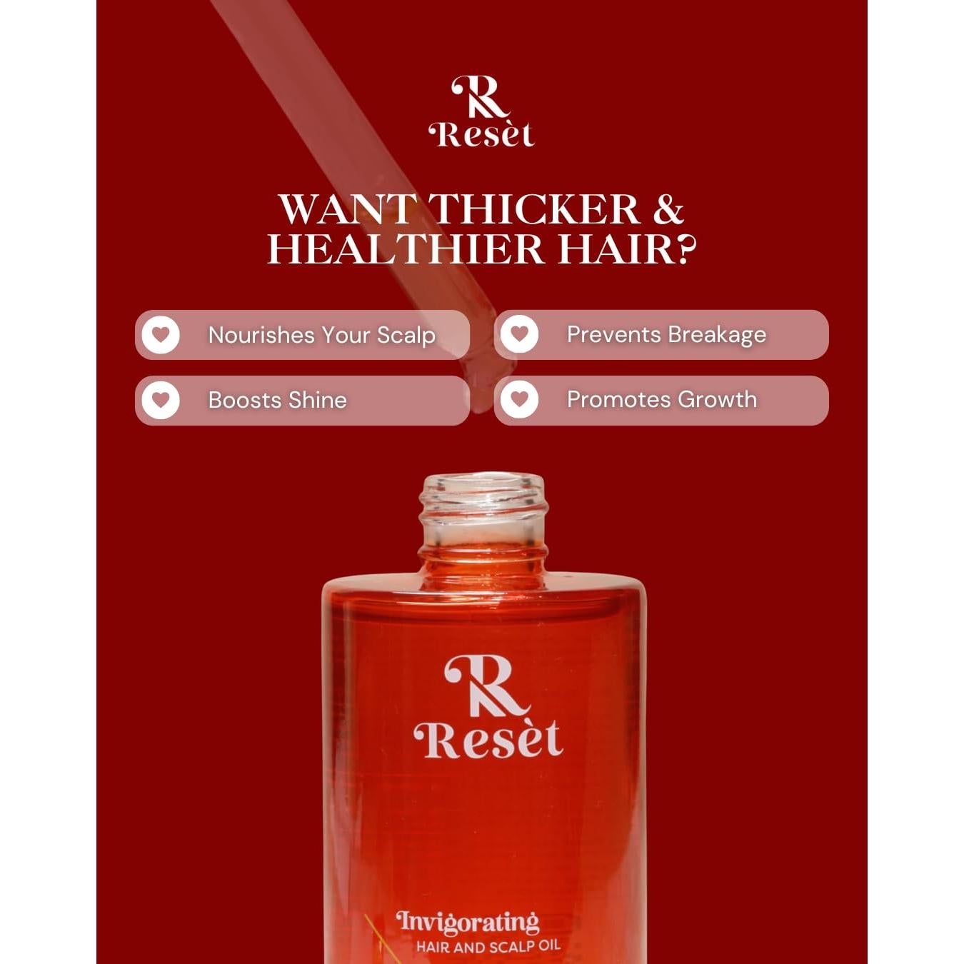 Aceite Natural para Crecimiento del Cabello Resèt 100 ml