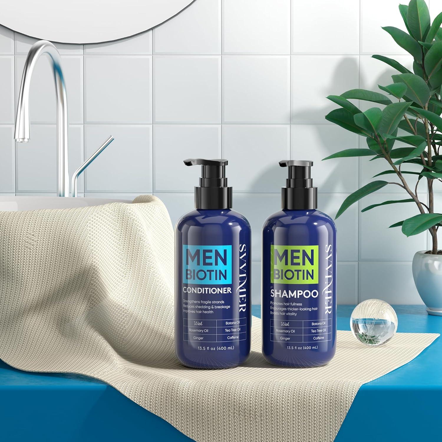 Champú Engrosante Biotina Svvimer 400 ml - Para Hombres