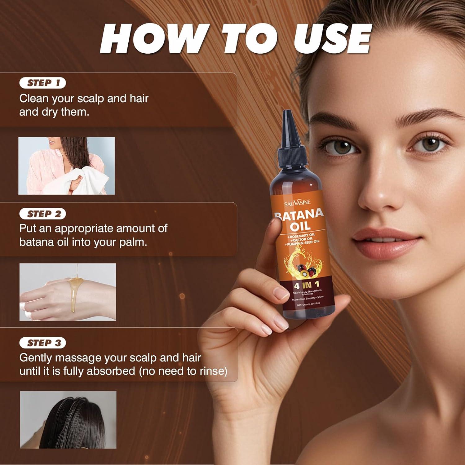 Aceite de Batana Orgánico 4 en 1 120mL - Nutrición y Reparación