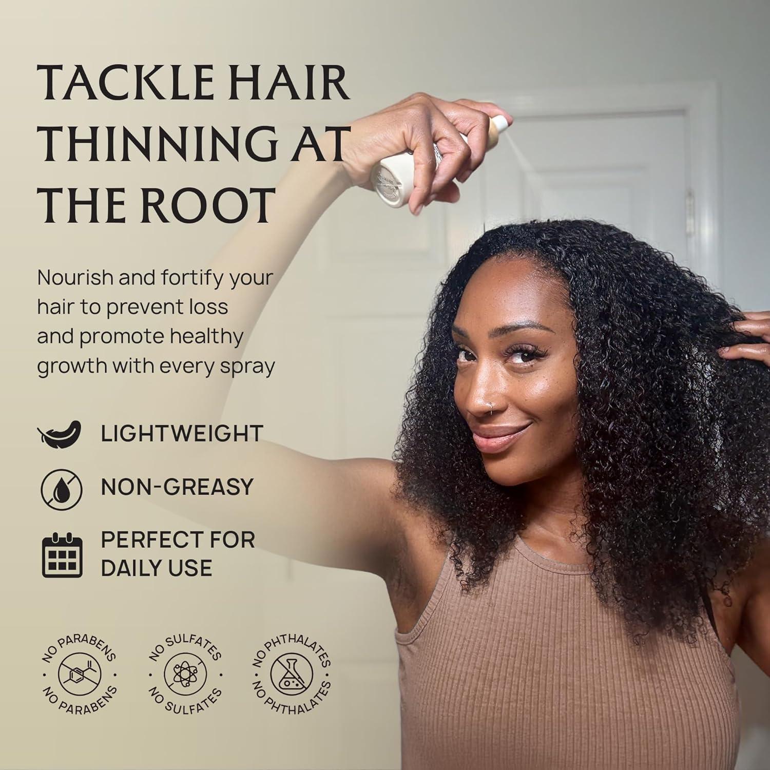 Spray Crecimiento Cabello Lebanta 118ml - Aceite Orgánico Sin Grasa