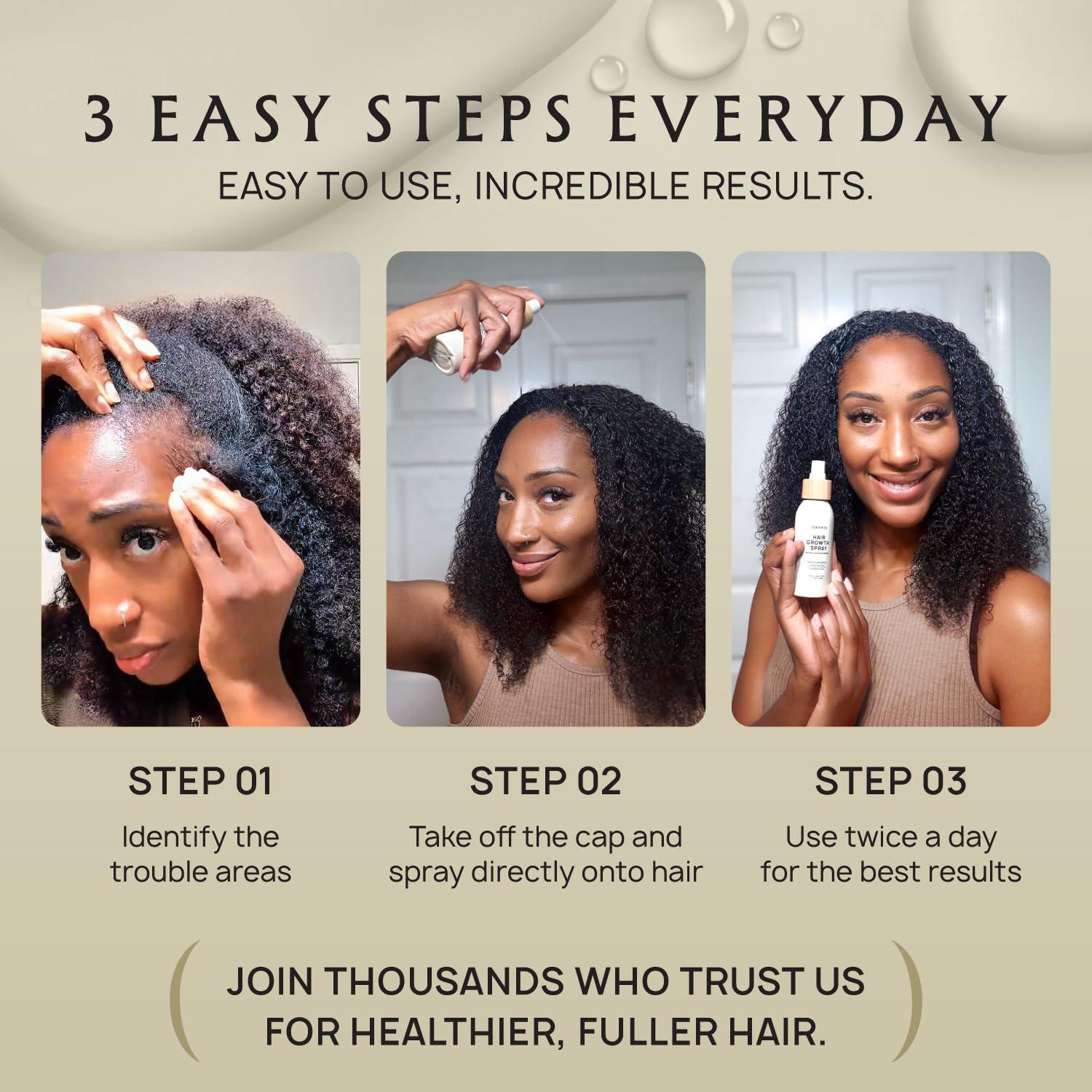 Spray Crecimiento Cabello Lebanta 118ml - Aceite Orgánico Sin Grasa