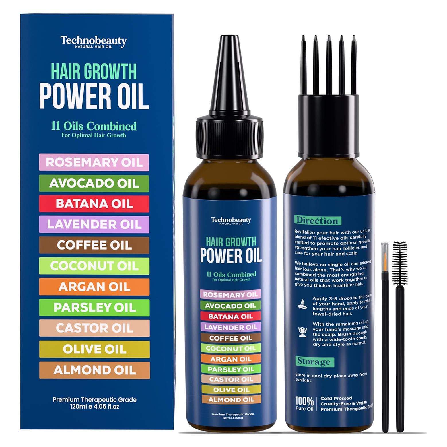 Aceite para el Crecimiento del Cabello Super World Mart 120 ml