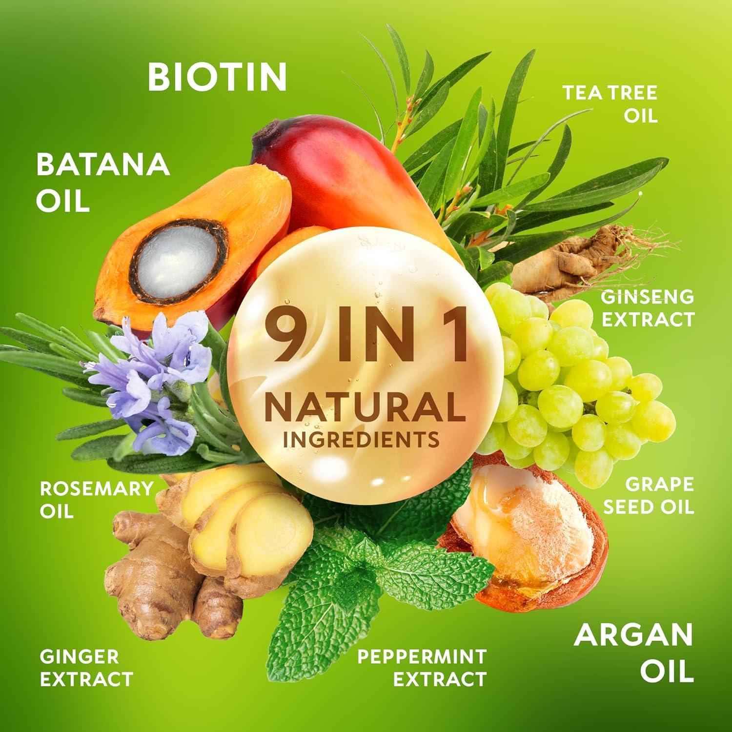 Champú Natural RICHGRAND 9 en 1 con Biotina y Romero 380g