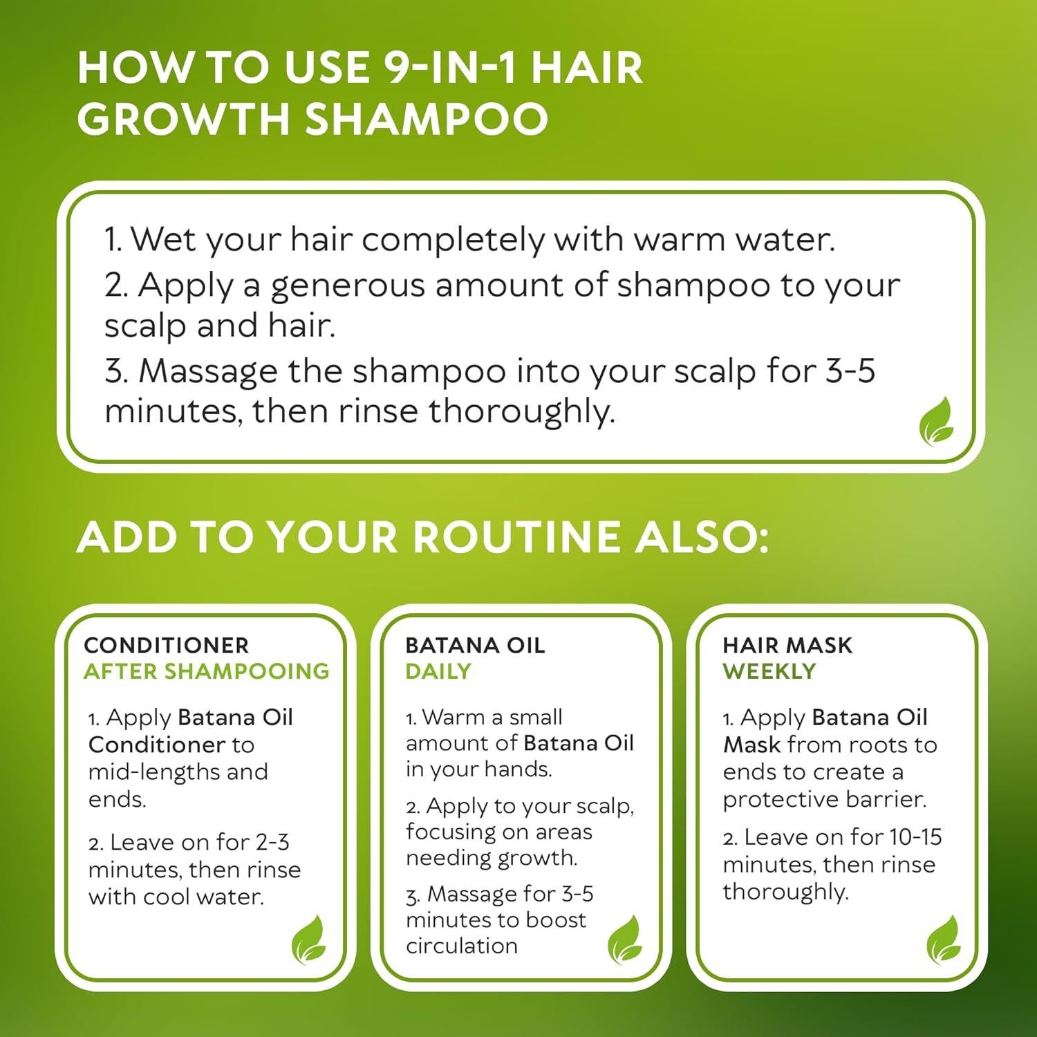 Champú Natural RICHGRAND 9 en 1 con Biotina y Romero 380g