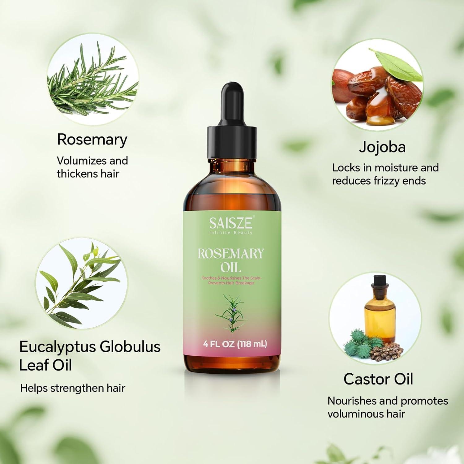 Aceite de Romero Orgánico SAISZE 118 ml para el Cabello